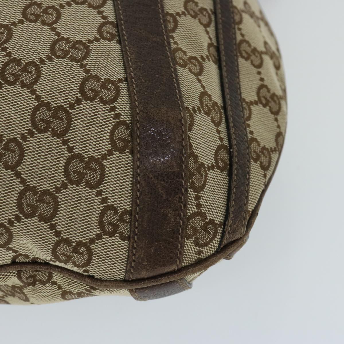 GUCCI GG Canvas Shoulder Bag 2way Beige 130734 Auth 69645