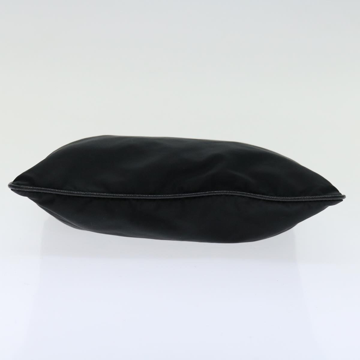 PRADA Hand Bag Nylon Black Auth 69648