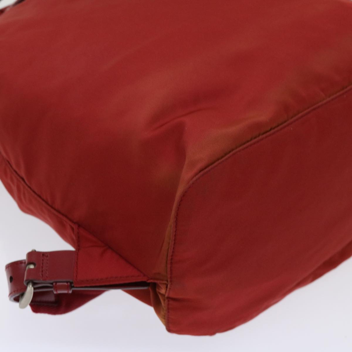 PRADA Backpack Nylon Red Auth 69653