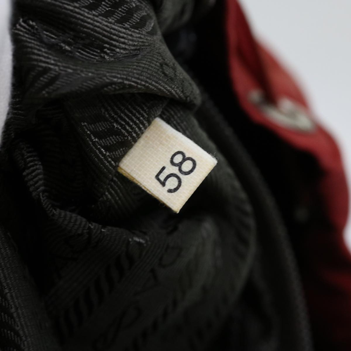 PRADA Backpack Nylon Red Auth 69653