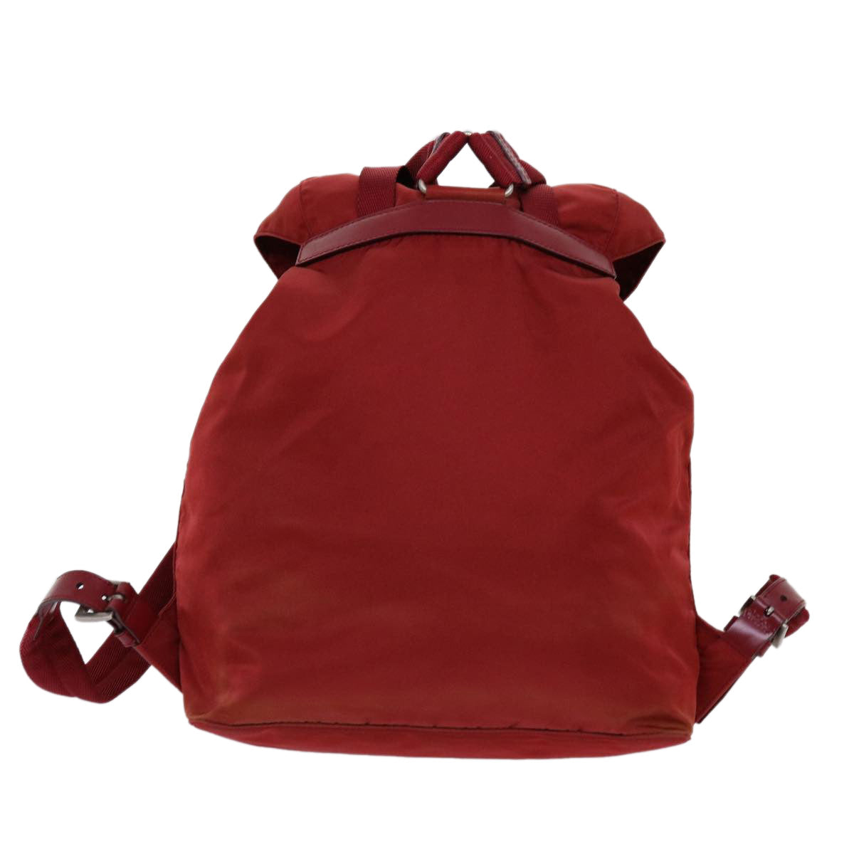 PRADA Backpack Nylon Red Auth 69653 - 0