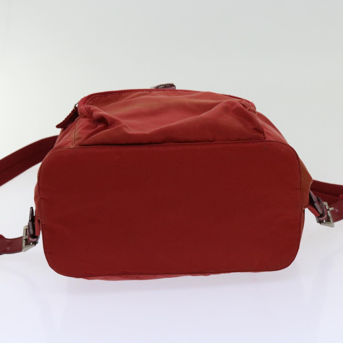 PRADA Backpack Nylon Red Auth 69653