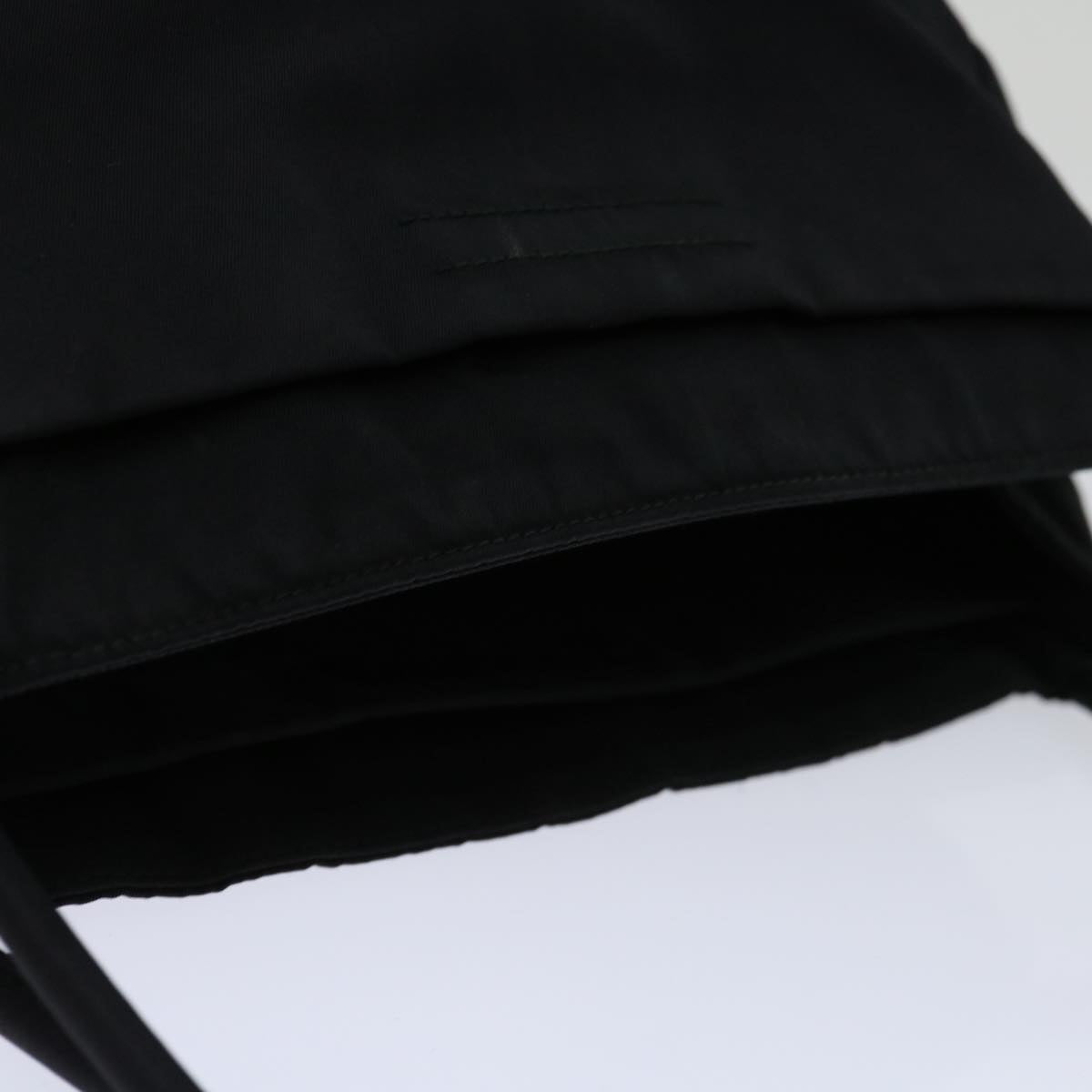 PRADA Tote Bag Nylon Black Auth 69654
