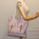 PRADA Tote Bag Nylon Pink Auth 69661-22