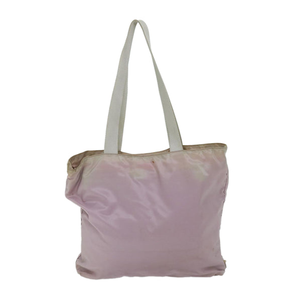 PRADA Tote Bag Nylon Pink Auth 69661