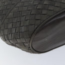 BALLY Shoulder Bag Leather Gray Auth 69675-14