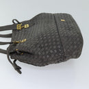BALLY Umhängetasche Leder Grau Auth 69675-4