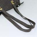 BALLY Shoulder Bag Leather Gray Auth 69675-7