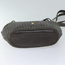 BALLY Shoulder Bag Leather Gray Auth 69675-5