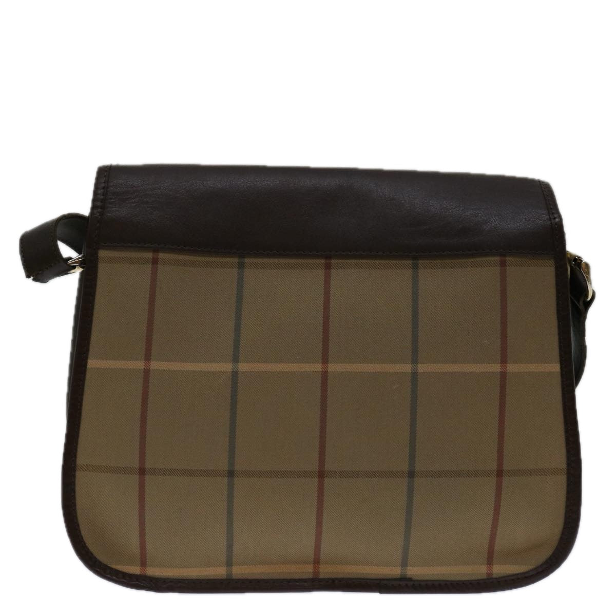 Burberrys Nova Check Shoulder Bag Canvas Beige Auth 69685 - 0