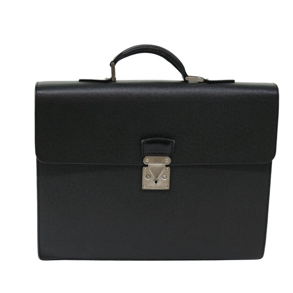 LOUIS VUITTON Taiga Serviette Moskova Business Bag Ardoise M30032 LV Auth 69688