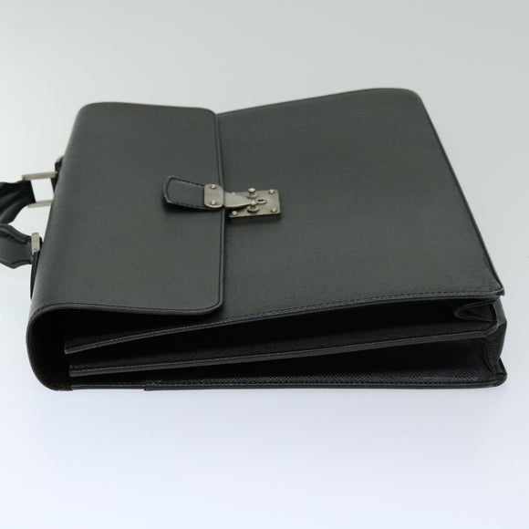 LOUIS VUITTON Taiga Serviette Moskova Business Bag Ardoise M30032 LV Auth 69688