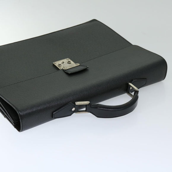 LOUIS VUITTON Taiga Serviette Moskova Business Bag Ardoise M30032 LV Auth 69688