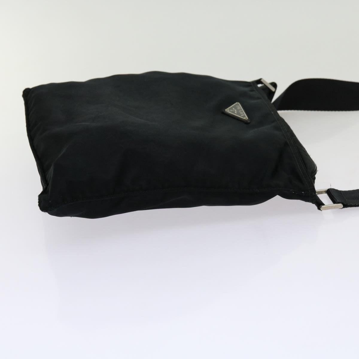 PRADA Shoulder Bag Nylon Black Auth 69689