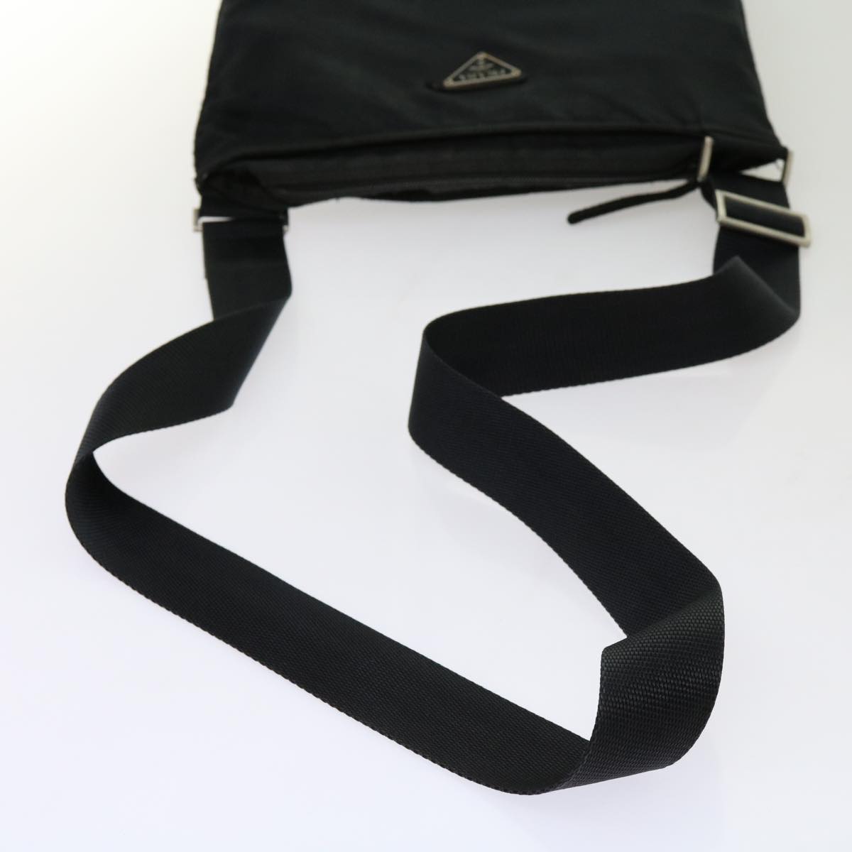 PRADA Shoulder Bag Nylon Black Auth 69689