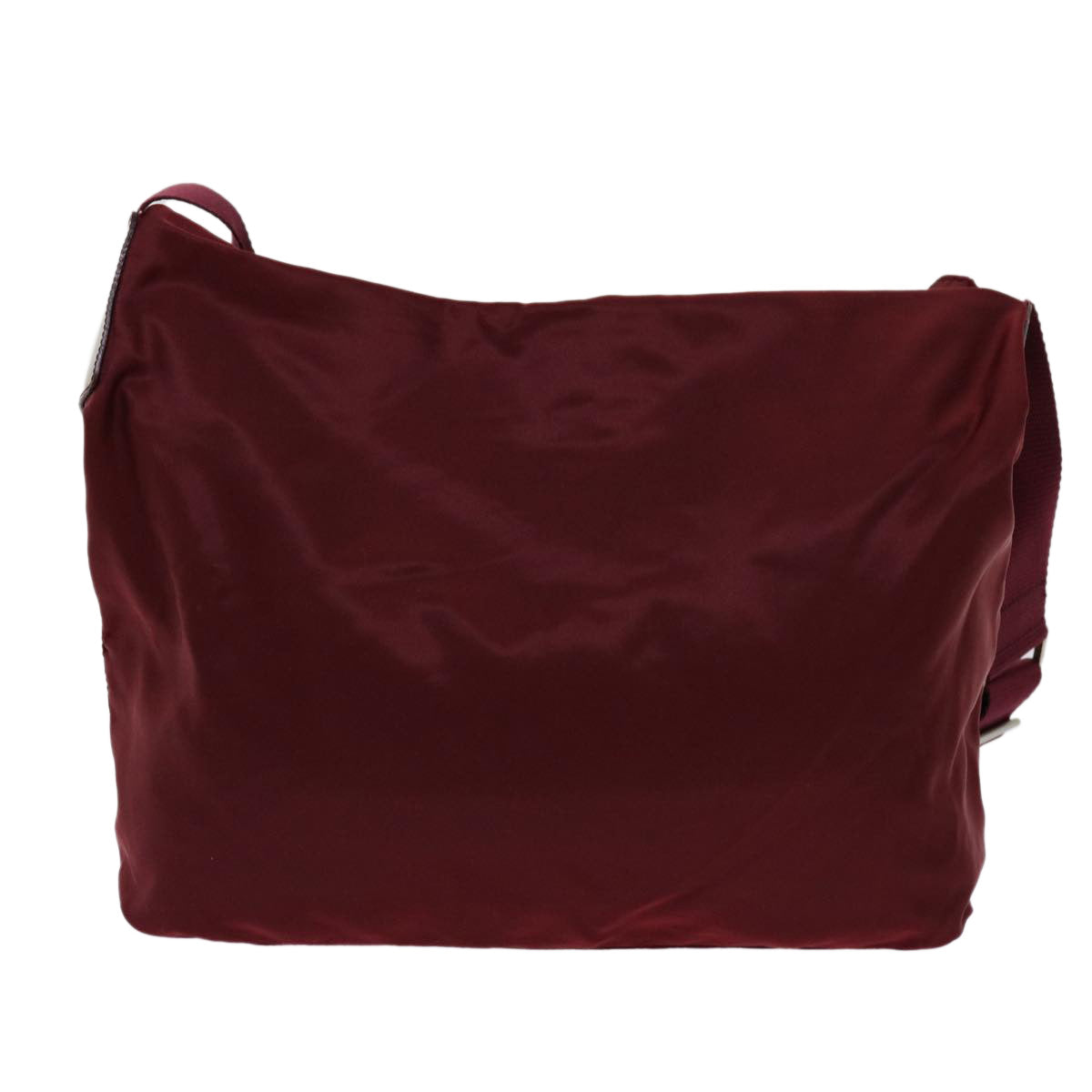 PRADA Shoulder Bag Nylon Bordeaux Auth 69691