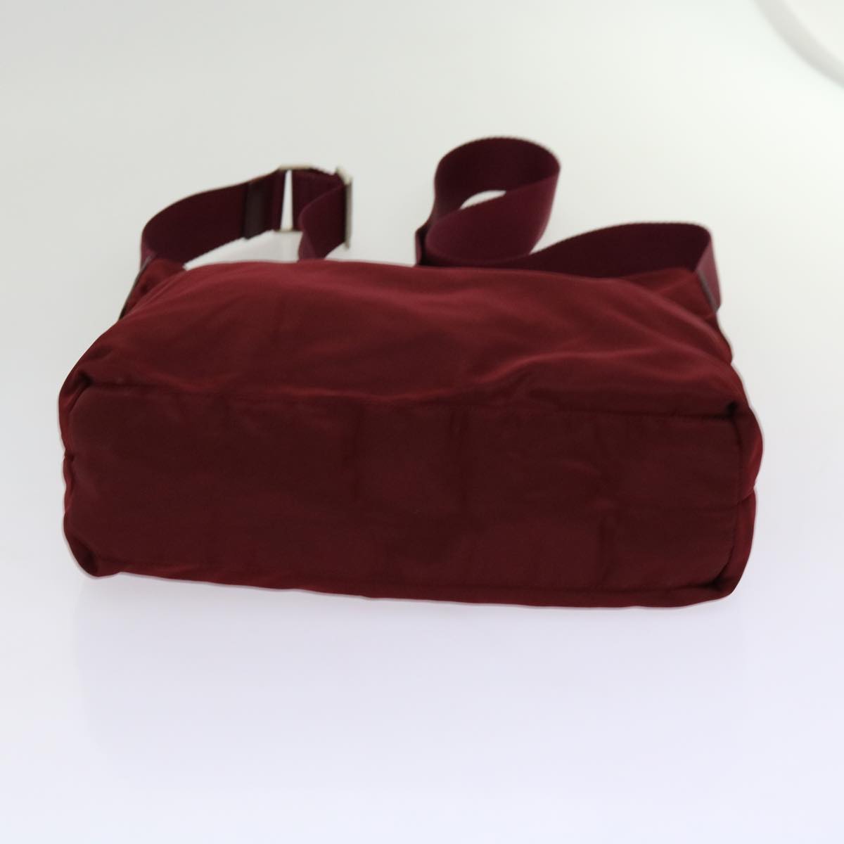 PRADA Shoulder Bag Nylon Bordeaux Auth 69691