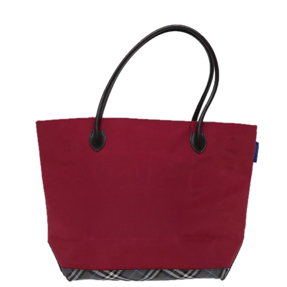 Burberrys Blue Label Tote Bag Nylon Red Auth 69693 - 0