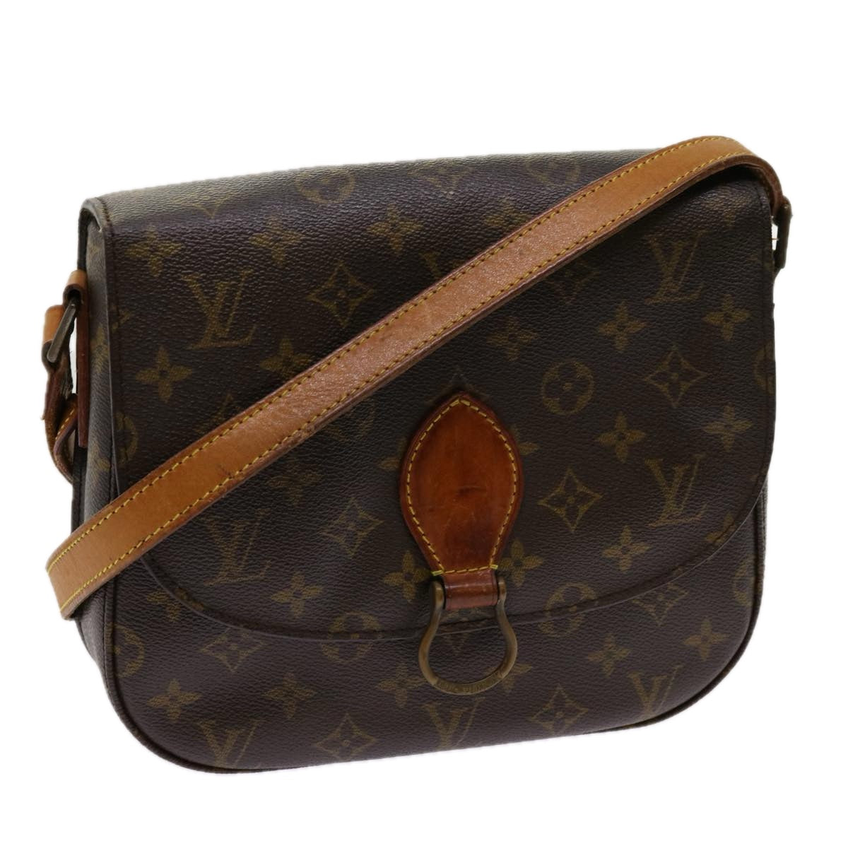 LOUIS VUITTON Monogram Saint Cloud GM Shoulder Bag M51242 LV Auth 69714