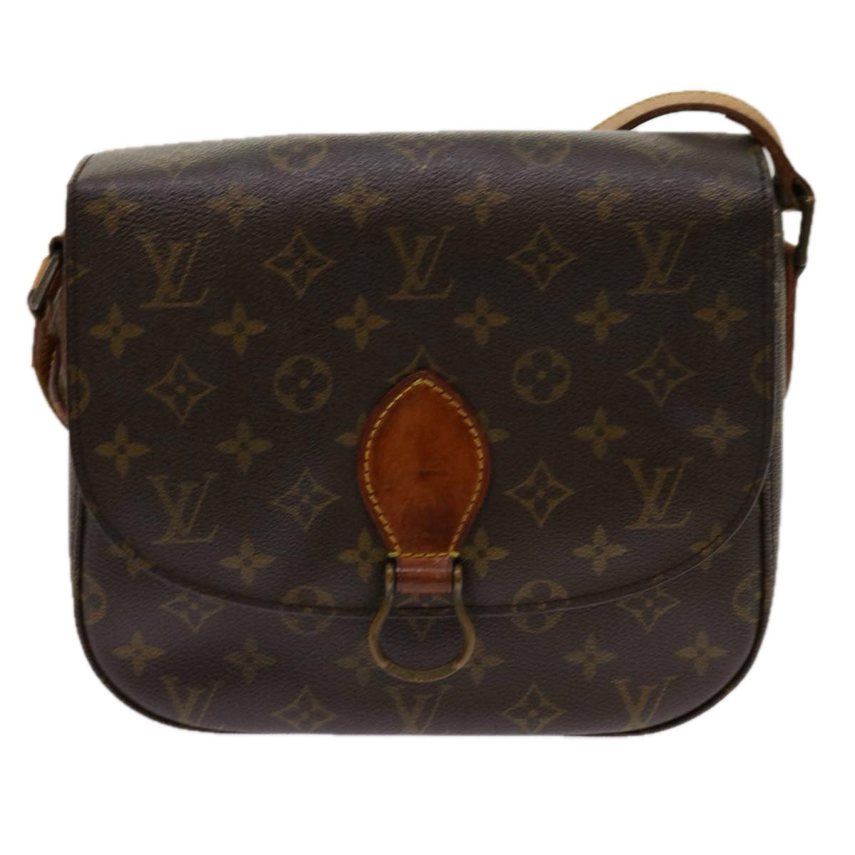 LOUIS VUITTON Monogram Saint Cloud GM Shoulder Bag M51242 LV Auth 69714