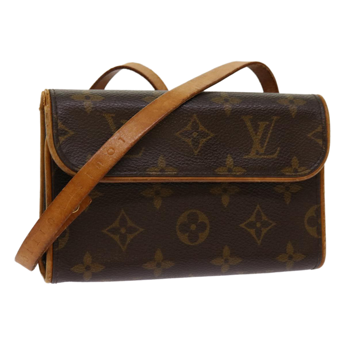 LOUIS VUITTON Monogram Pochette Florentine Waist bag M51855 LV Auth 69716