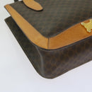 CELINE Macadam Canvas Hand Bag PVC Brown Auth 69735-14