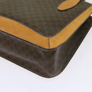 CELINE Macadam Canvas Hand Bag PVC Brown Auth 69735-15
