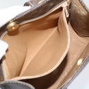 CELINE Macadam Canvas Hand Bag PVC Brown Auth 69735-20