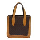 CELINE Macadam Canvas Hand Bag PVC Brown Auth 69735-2
