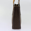 CELINE Macadam Canvas Hand Bag PVC Brown Auth 69735-4