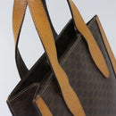 CELINE Macadam Canvas Hand Bag PVC Brown Auth 69735-6