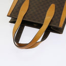 CELINE Macadam Canvas Hand Bag PVC Brown Auth 69735-7