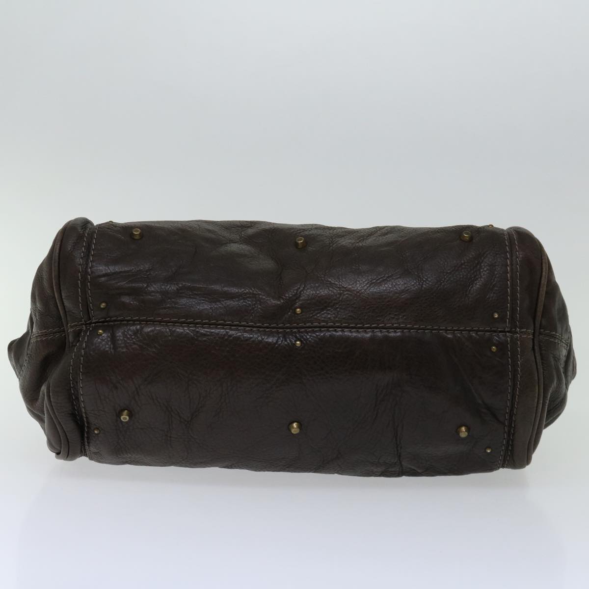 Chloe Paddington Shoulder Bag Leather Brown Auth 69741