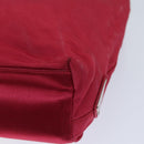 PRADA Hand Bag Satin Red Auth 69745-15