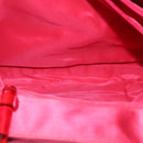 PRADA Hand Bag Satin Red Auth 69745-11