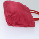 PRADA Hand Bag Satin Red Auth 69745-3