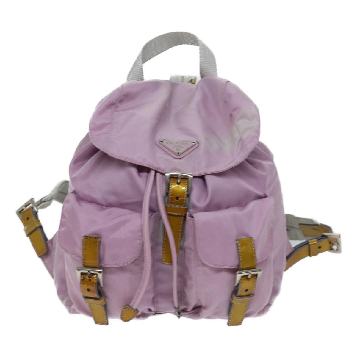 PRADA Backpack Nylon Pink Auth 69747