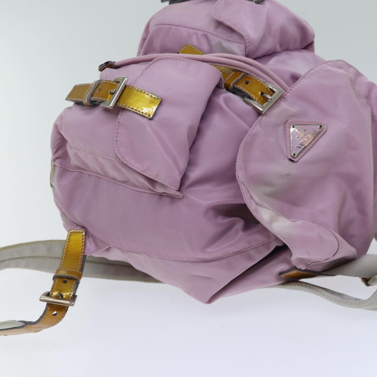 PRADA Backpack Nylon Pink Auth 69747