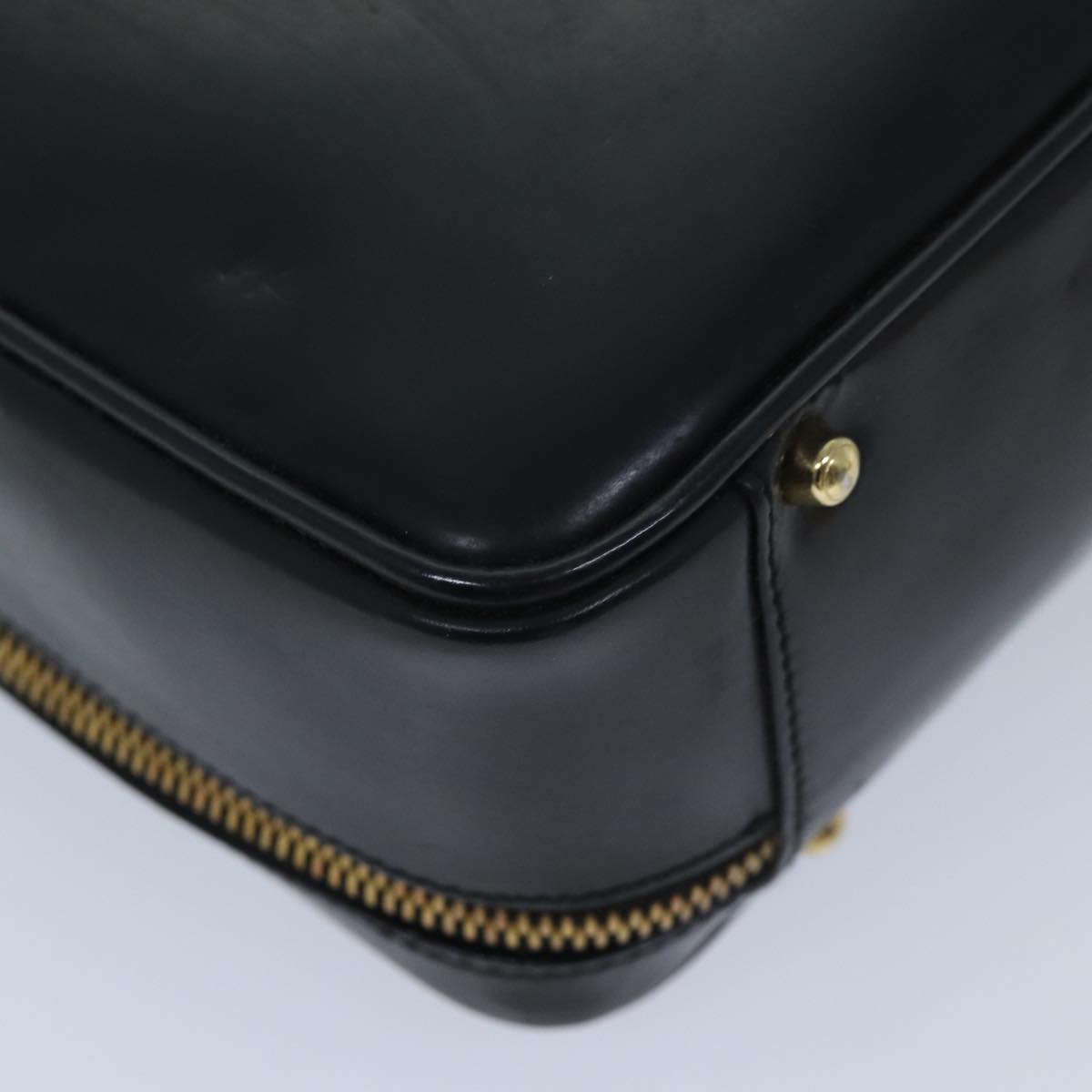 GUCCI Hand Bag Patent leather Black Auth 69778
