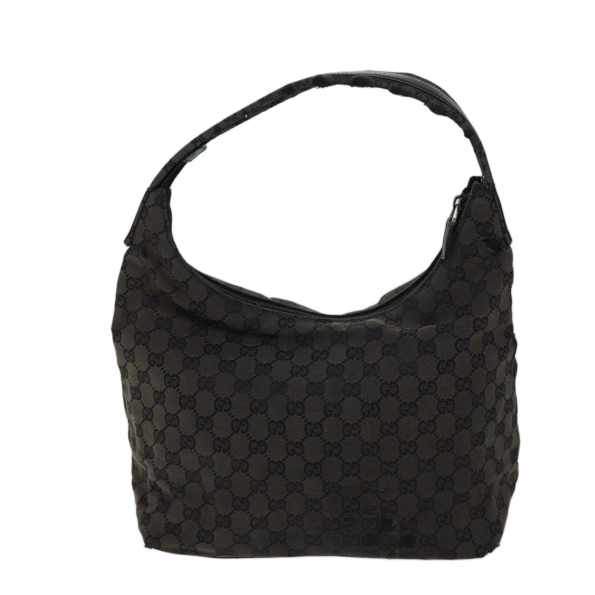 GUCCI GG Canvas Shoulder Bag Black 001 3380 Auth 69781 - 0