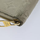 LOUIS VUITTON Monogram Empreinte Zippy Wallet Wallet Neige M60546 LV Auth 69792-16
