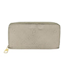 LOUIS VUITTON Monogram Empreinte Zippy Wallet Wallet Neige M60546 LV Auth 69792-13