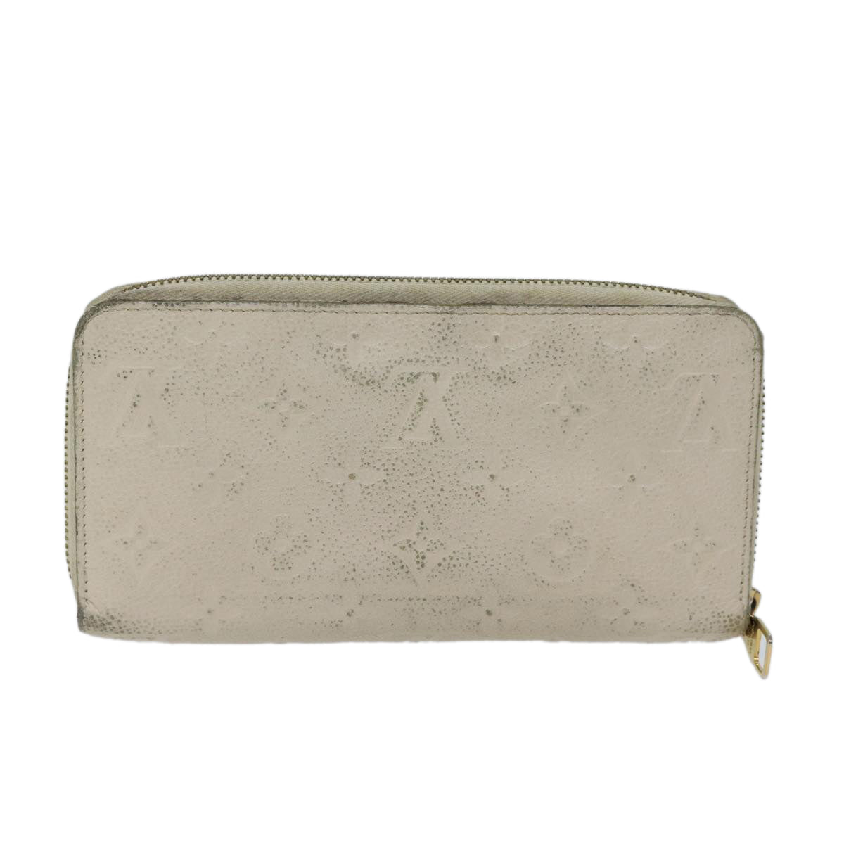 LOUIS VUITTON Monogram Empreinte Zippy Wallet Wallet Neige M60546 LV Auth 69792 - 0