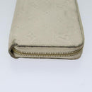 LOUIS VUITTON Monogram Empreinte Zippy Wallet Wallet Neige M60546 LV Auth 69792-3