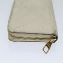 LOUIS VUITTON Monogram Empreinte Zippy Wallet Wallet Neige M60546 LV Auth 69792-4