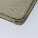LOUIS VUITTON Monogram Empreinte Zippy Wallet Wallet Neige M60546 LV Auth 69792-14