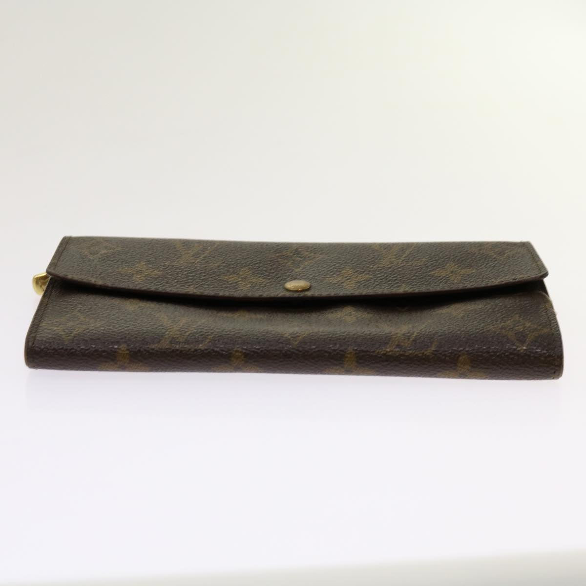 LOUIS VUITTON Monogram Pochette Porte Monnaie Credit Wallet M61725 Auth 69796