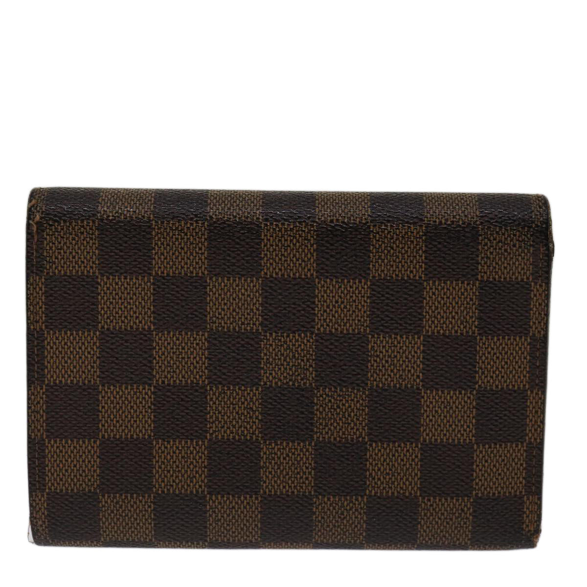 LOUIS VUITTON Damier Ebene Porte Tresor Etui Papie Wallet N61202 LV Auth 69798 - 0