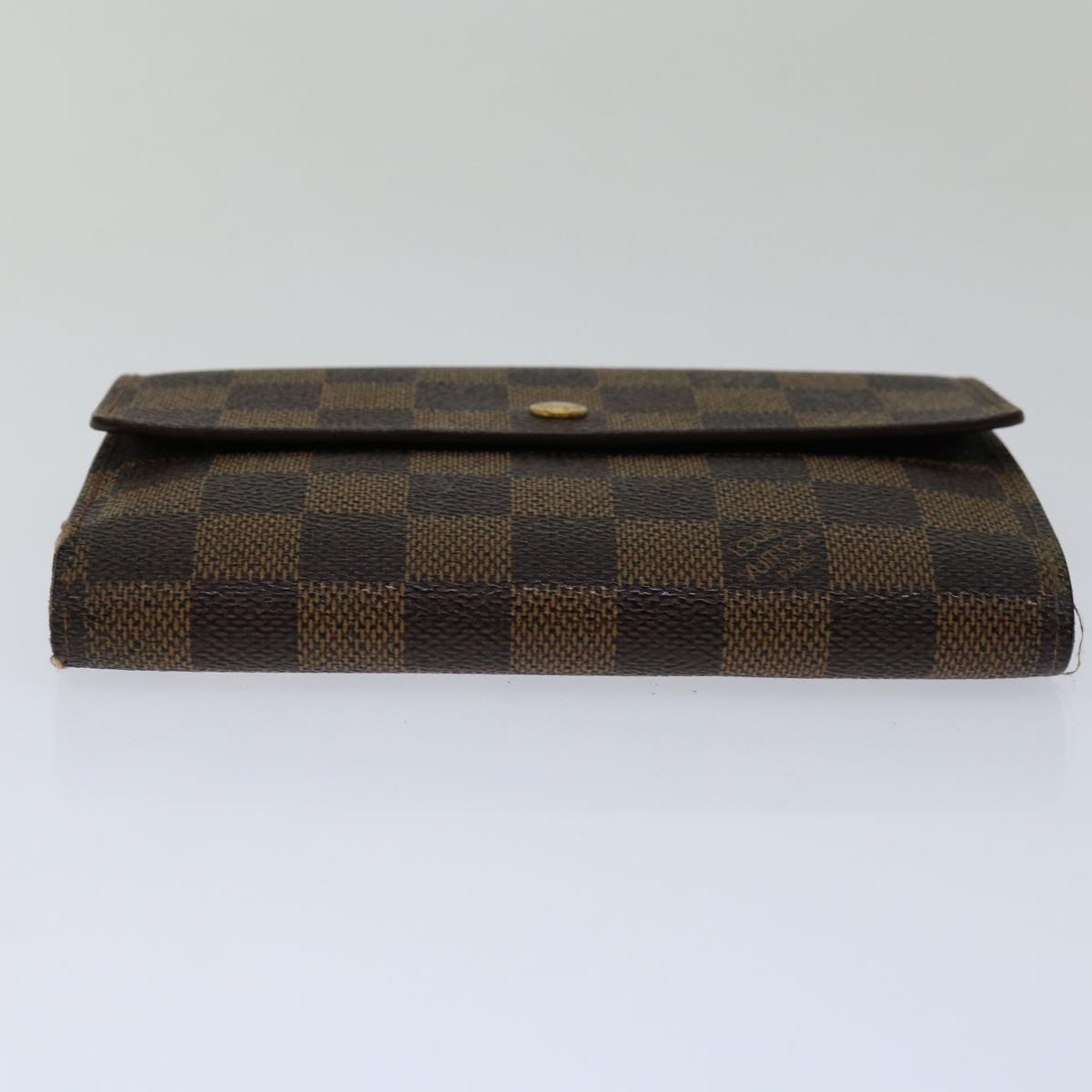 LOUIS VUITTON Damier Ebene Porte Tresor Etui Papie Wallet N61202 LV Auth 69798