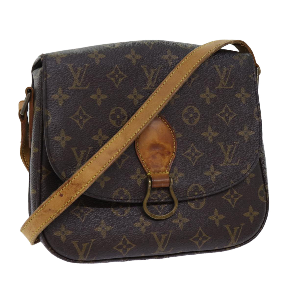 LOUIS VUITTON Monogram Saint Cloud GM Shoulder Bag M51242 LV Auth 69806